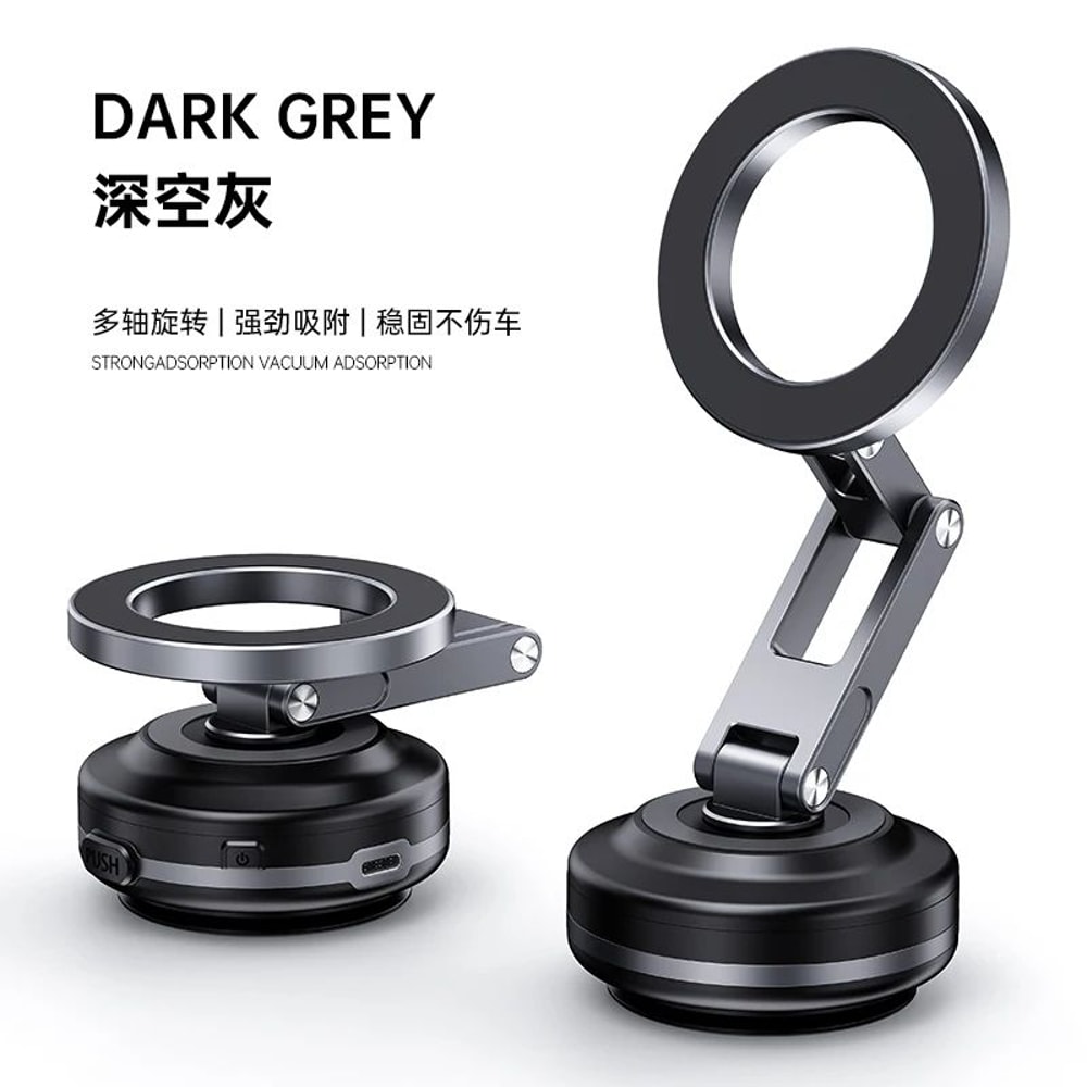 Universal 360 Magnetic Car Phone Mount With Vacuum Suction Grip 8