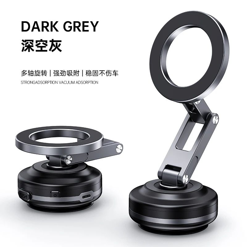 Universal 360 Magnetic Car Phone Mount With Vacuum Suction Grip 8
