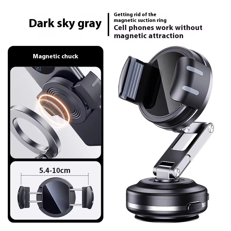 Universal 360 Magnetic Car Phone Mount With Vacuum Suction Grip 10