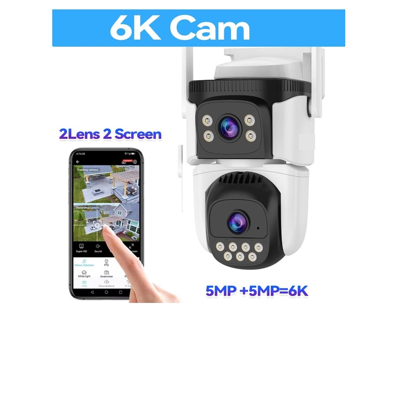 UltraClear 20MP Outdoor Security Camera With WiFi6 PTZ Camera 10X Optical Zoom Auto Tracking Wate 5