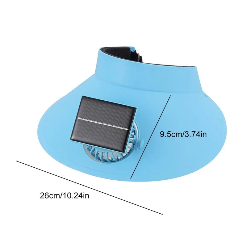 Premium SolarPowered Cooling Fan Sun Visor Hat USB Rechargeable Outdoor Cooling Hat For Camping Fi 9