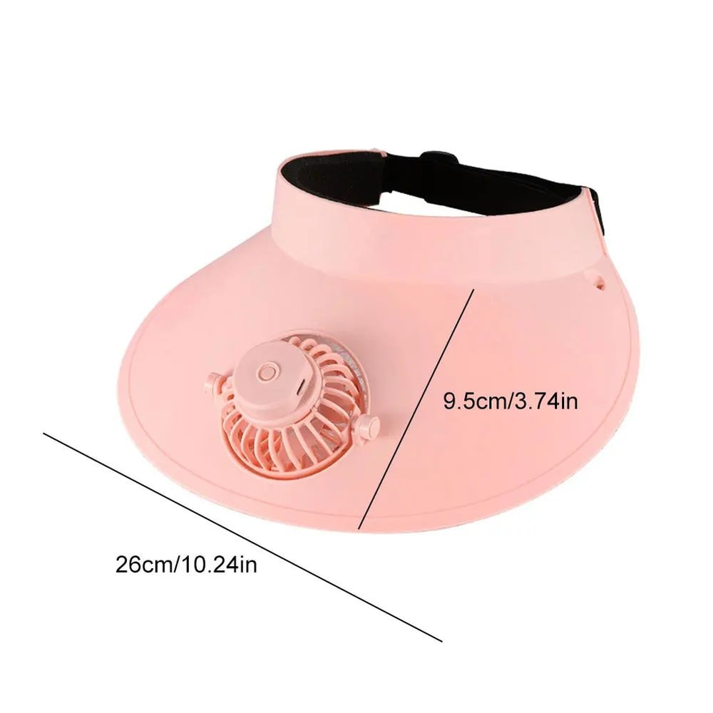 Premium SolarPowered Cooling Fan Sun Visor Hat USB Rechargeable Outdoor Cooling Hat For Camping Fi 10