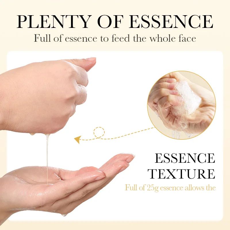 24K Gold Essence Sheet Mask Set Moisturizing Brightening Facial Skin Care 10Pack 5