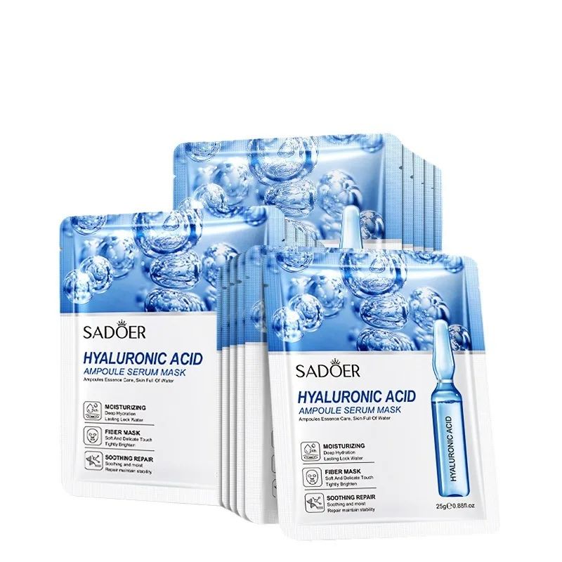 24K Gold Essence Sheet Mask Set Moisturizing Brightening Facial Skin Care 10Pack 7