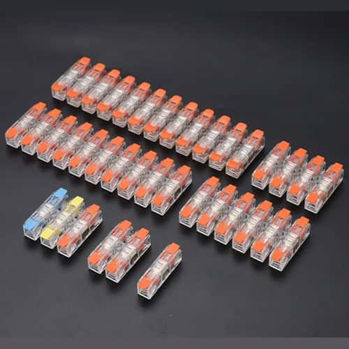 Compact Push-In Wiring Terminal Block Connector (2–12 Pin, Screwless Quick Press)