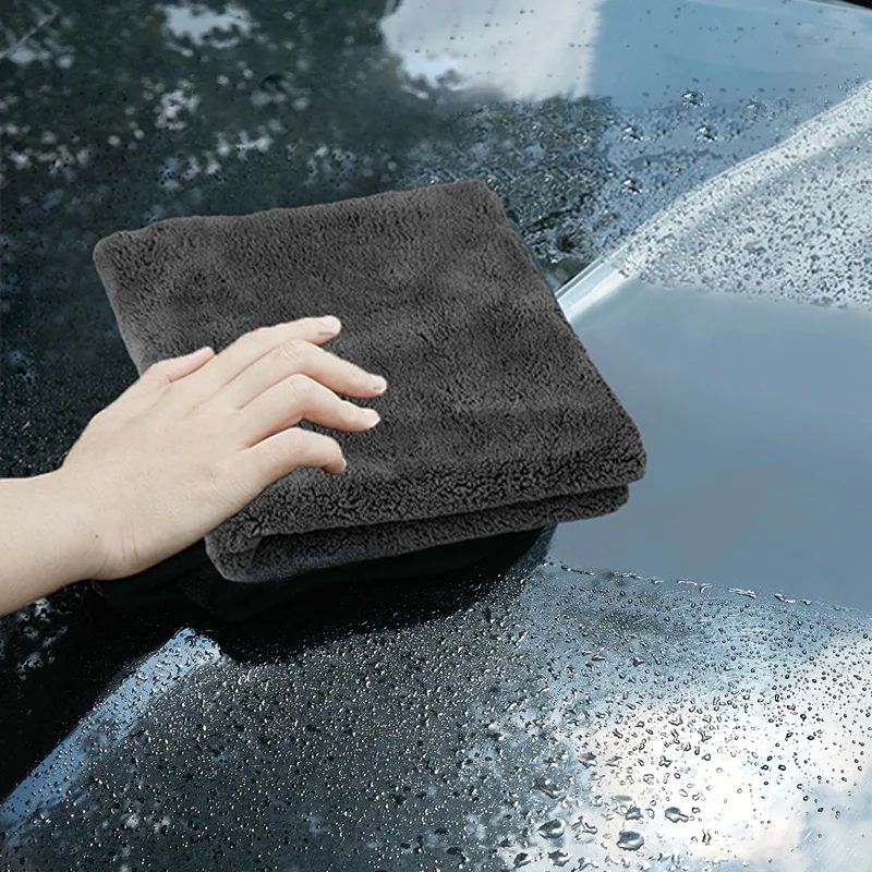 Premium Microfiber Car Drying Cleaning Towel UltraAbsorbent 600GSM Car Wash Cloth 4