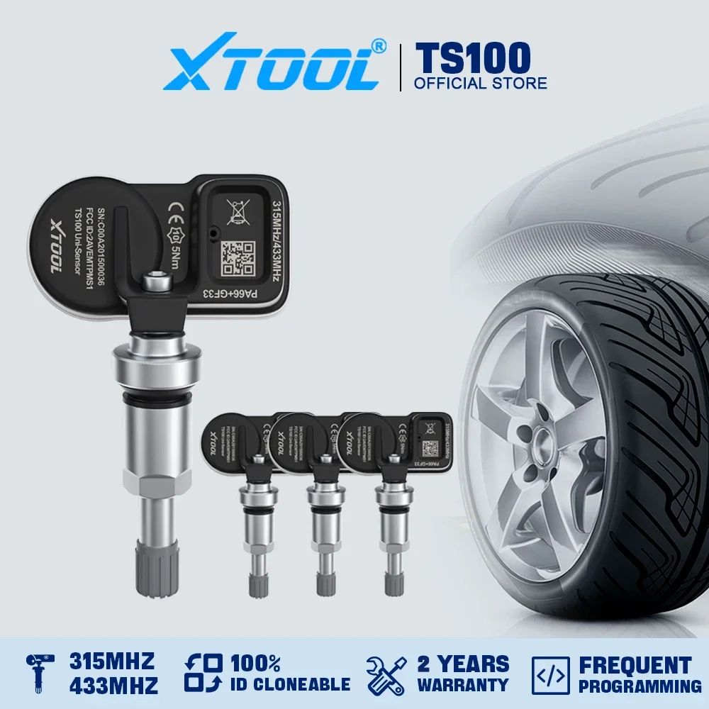 XTOOL DualFrequency Programmable TPMS Sensor Tool 315MHz433MHz Vehicle Tire Pressure Monitor 0