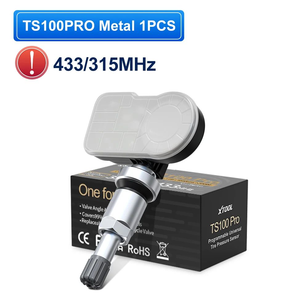 XTOOL DualFrequency Programmable TPMS Sensor Tool 315MHz433MHz Vehicle Tire Pressure Monitor 6