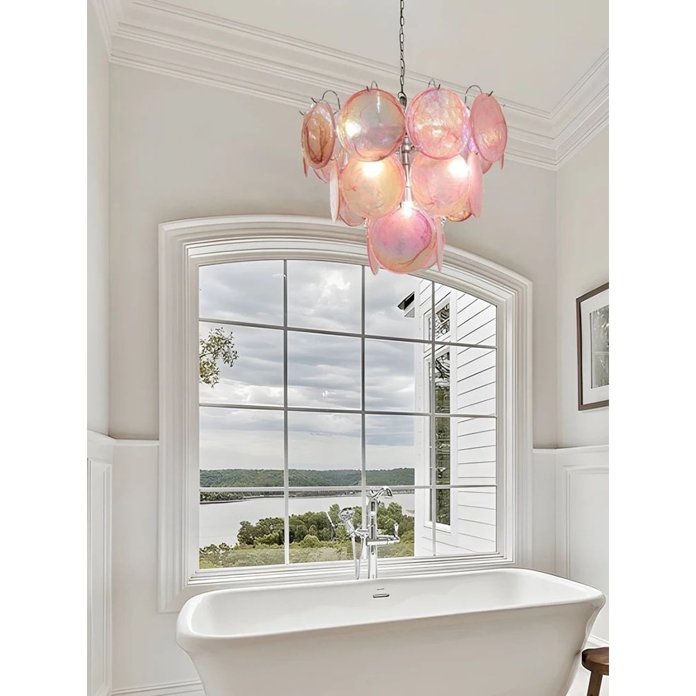 Italian Red Cloud Glass Pendant Lights Designer Ceiling Lamp For Dining Room Home Interior 1