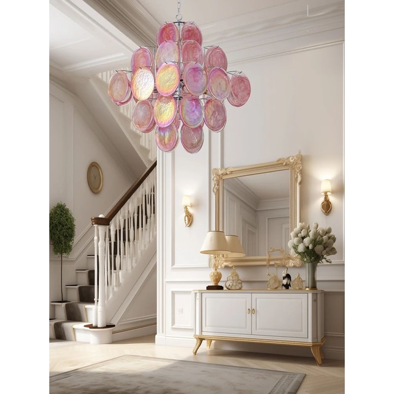 Italian Red Cloud Glass Pendant Lights Designer Ceiling Lamp For Dining Room Home Interior 2