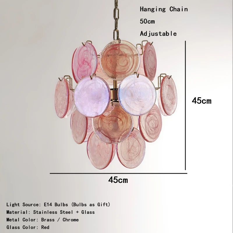 Italian Red Cloud Glass Pendant Lights Designer Ceiling Lamp For Dining Room Home Interior 11