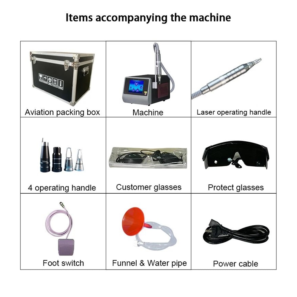 Advanced MultiWavelength Picosecond Laser Tattoo Removal Skin Rejuvenation System 5