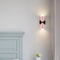 Modern Colorblock Iron Wall Sconce Bedside Lamp Red Green Accent Wall Light 3
