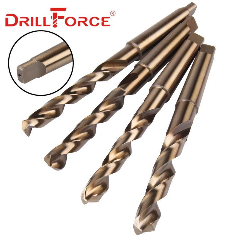 Premium Cobalt Industrial Drill Bit 6 Mm To 40 Mm HSSCO Taper Shank 0