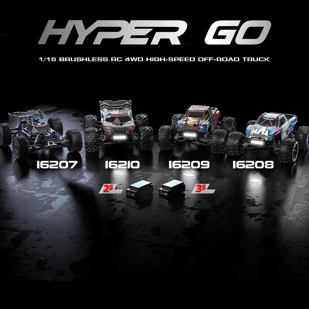 Hyper GO 116 Scale Brushless RC Car HighSpeed 4WD OffRoad Racing Truck 2