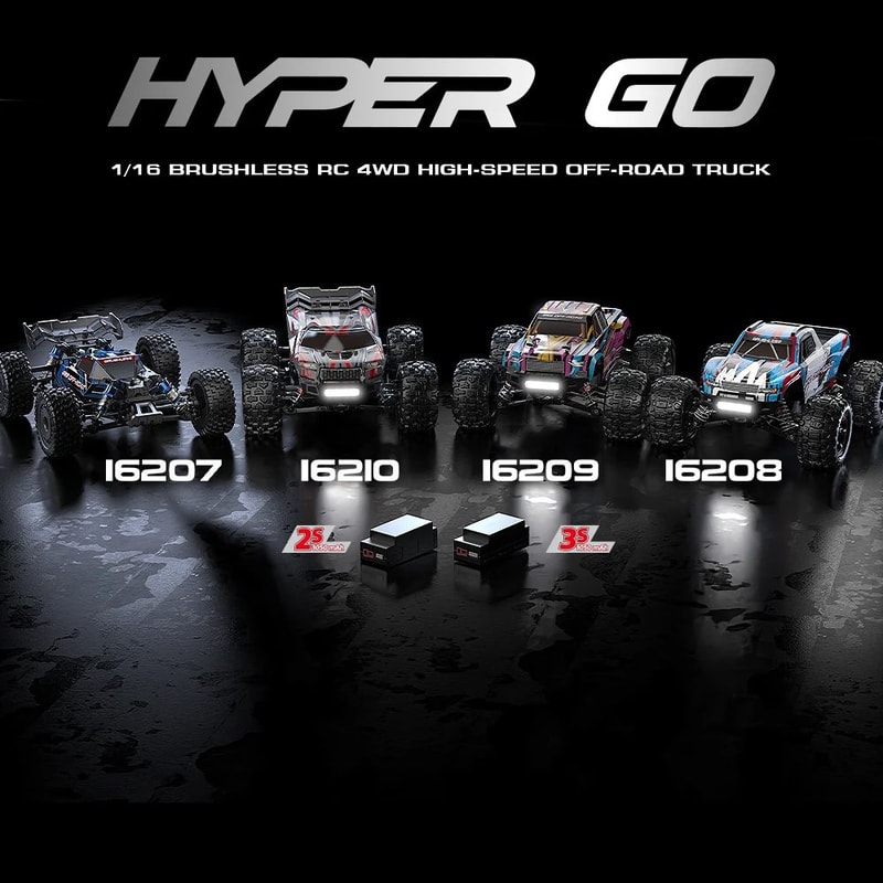 Hyper GO 116 Scale Brushless RC Car HighSpeed 4WD OffRoad Racing Truck 2