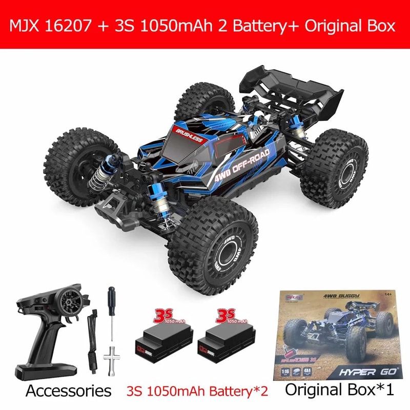 Hyper GO 116 Scale Brushless RC Car HighSpeed 4WD OffRoad Racing Truck 6