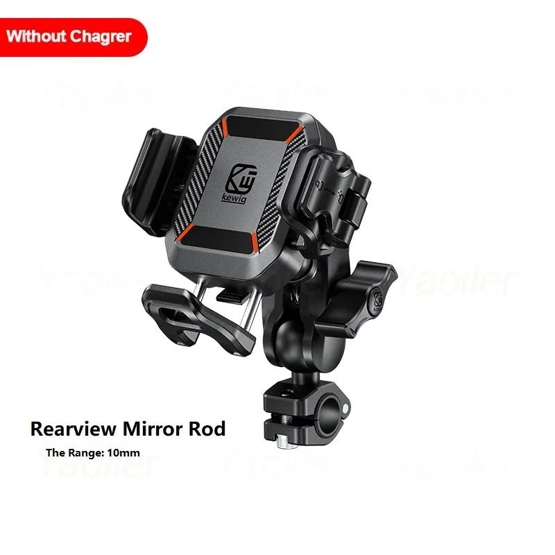 Ultimate RidePro Motorcycle Phone Mount With Wireless Charger Phone Holder 36W USBC Fast Charge On 8