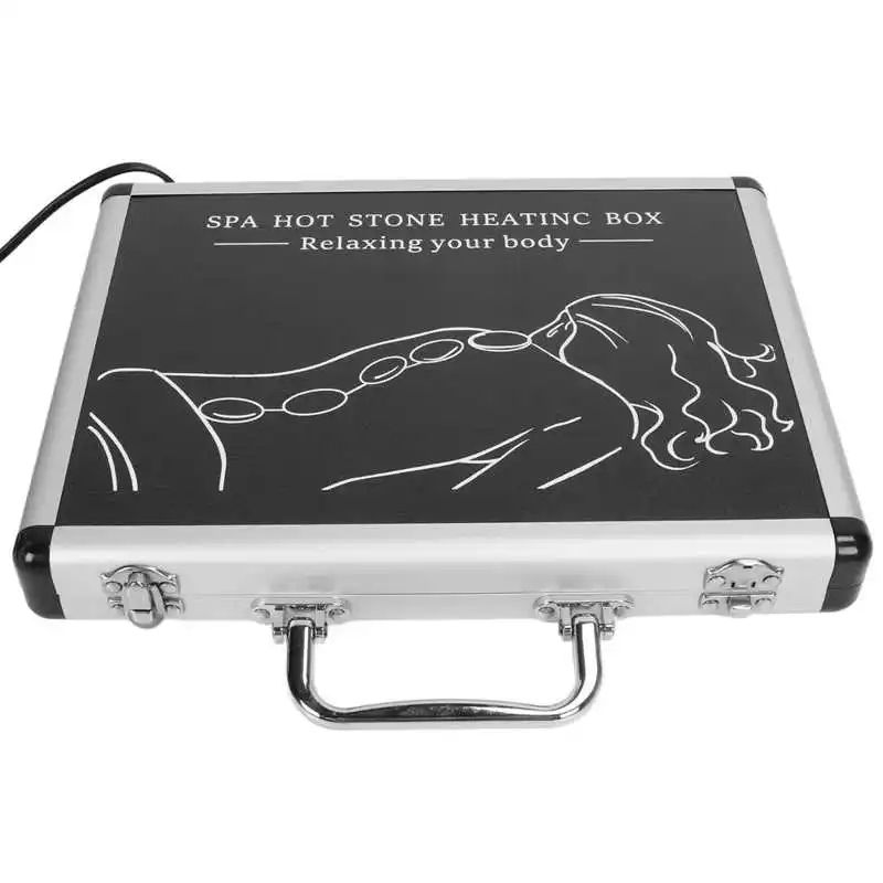 Premium Hot Stone Massage Kit Waterless Heating Spa Stones Set For Deep Relaxation Pain Relief 3