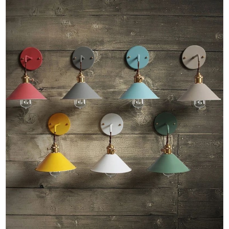 Nordic Macaron LED Wall Lamp Modern LED Wall Lamp For Bedroom Hallway 5