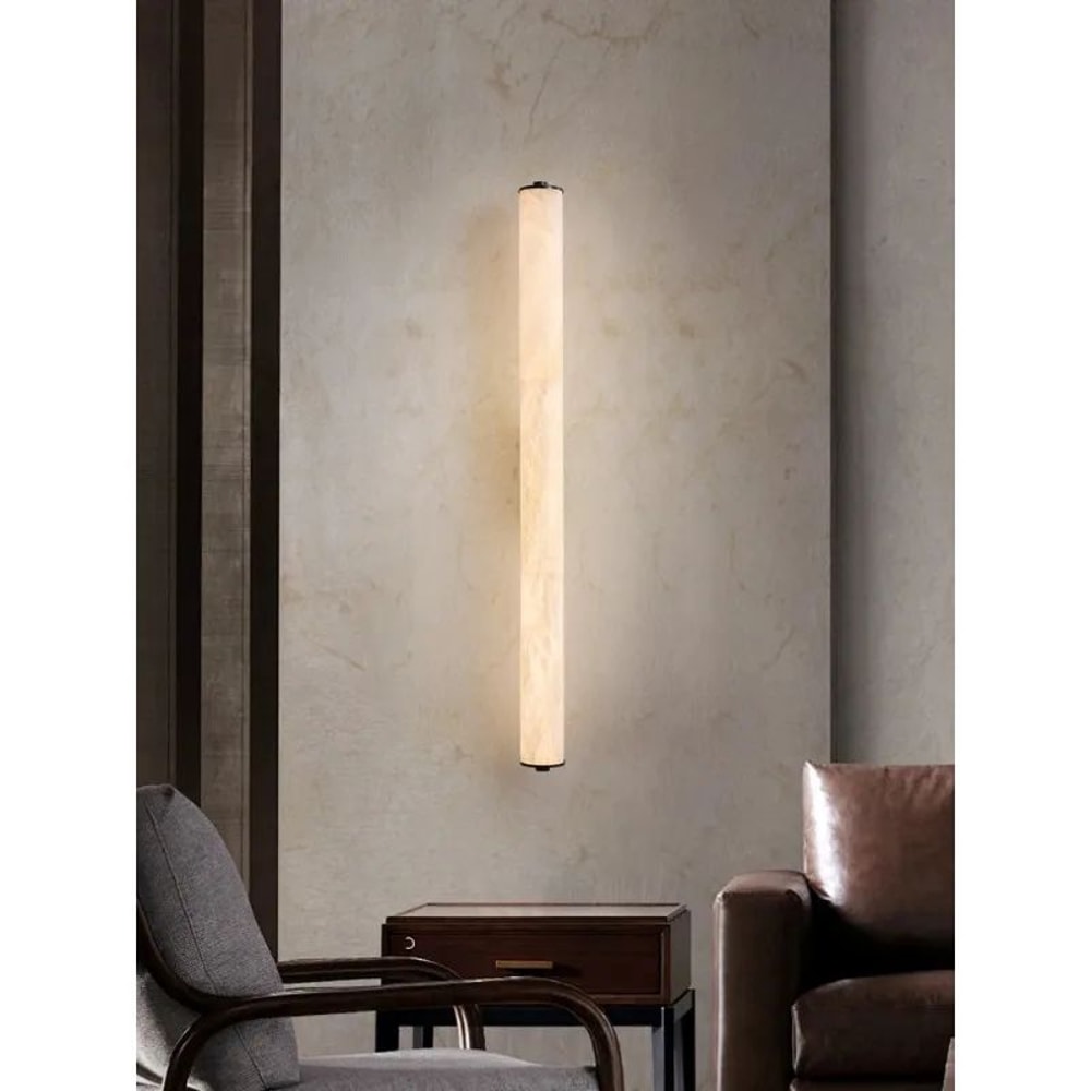 Luxury Spanish Marble LED Wall Sconce Full Copper Modern Snowflake Design 3