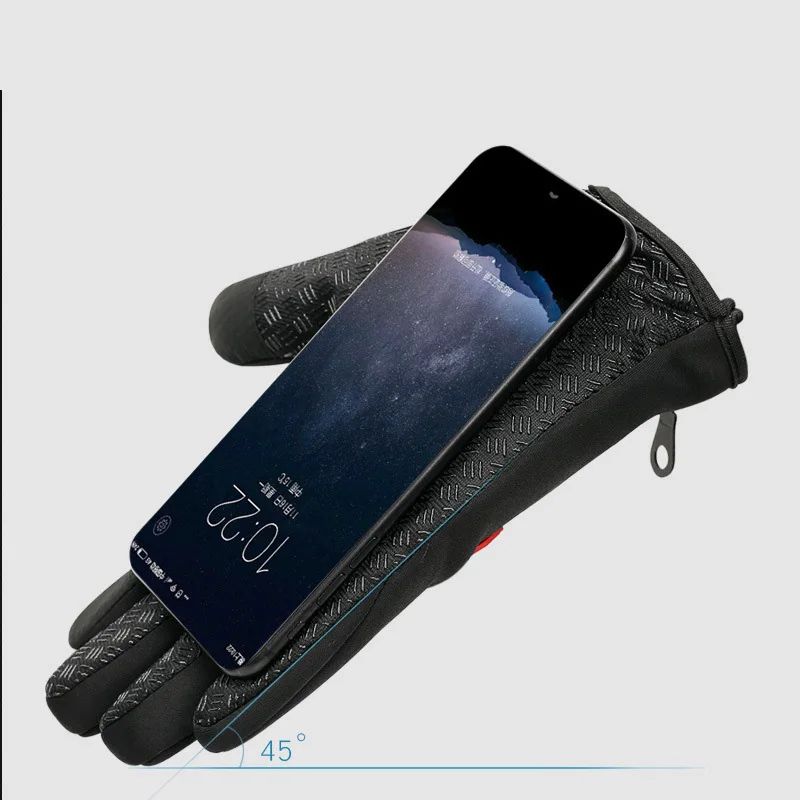 ThermalRide Waterproof Winter Cycling Gloves With Touchscreen NonSlip Grip 1