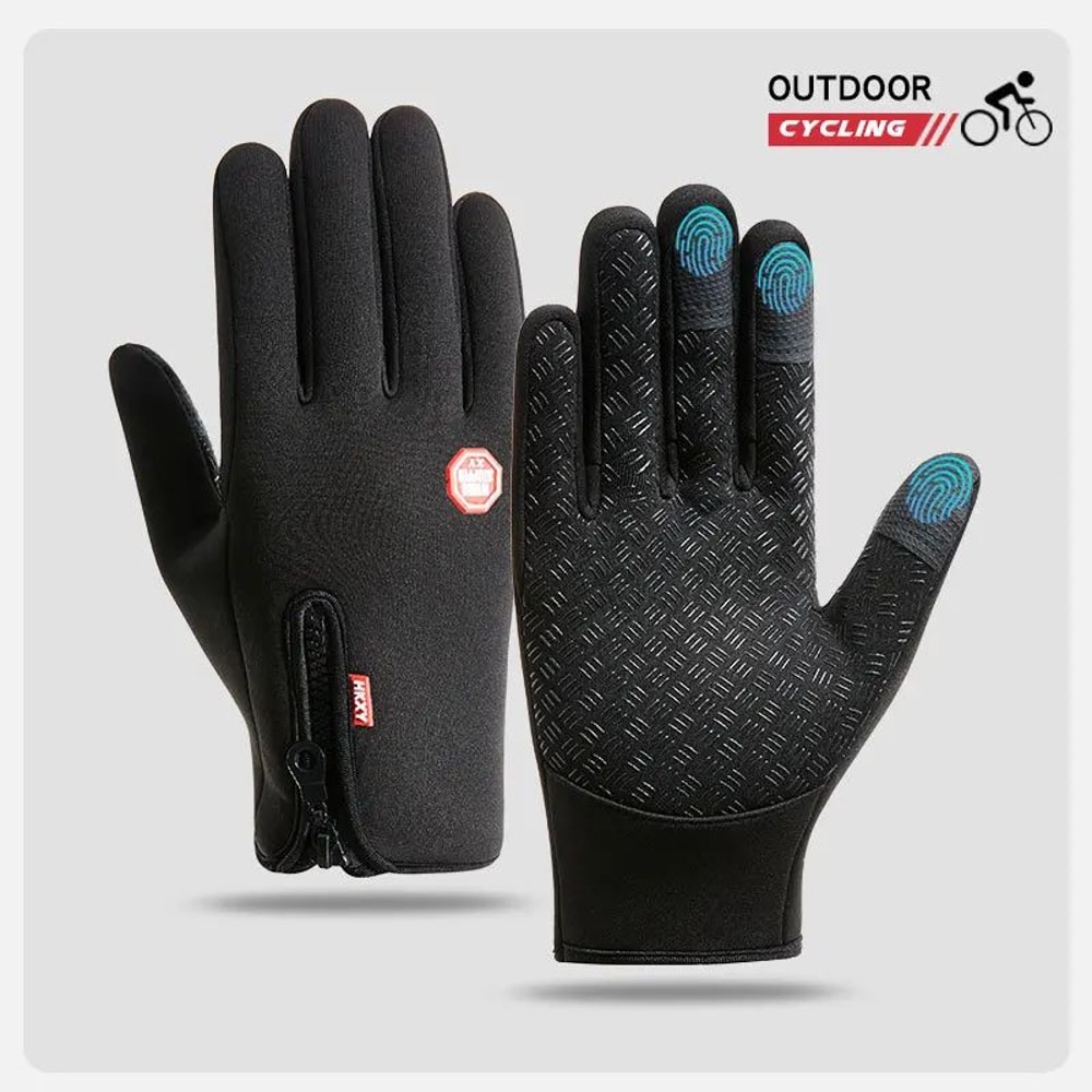 ThermalRide Waterproof Winter Cycling Gloves With Touchscreen NonSlip Grip 12