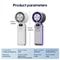 TurboCool Pro Rechargeable Portable Handheld Fan 3600 MAh 100Speed Foldable Mini Cooling Fan 5