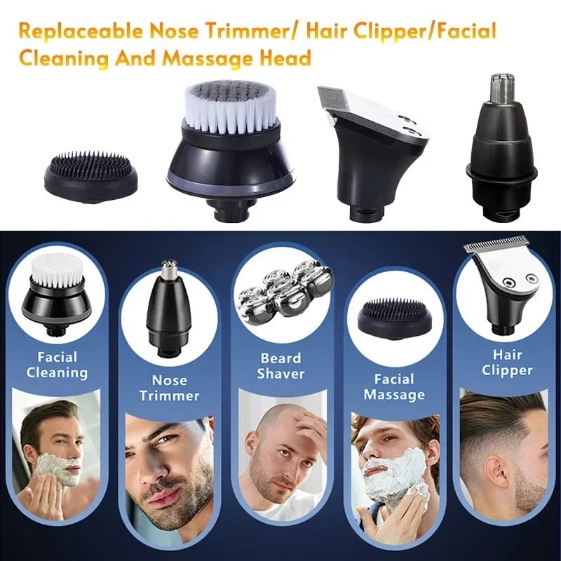 Premium Replaceable Electric Shaver Head Nose Trimmer Head Replacement Kit 4