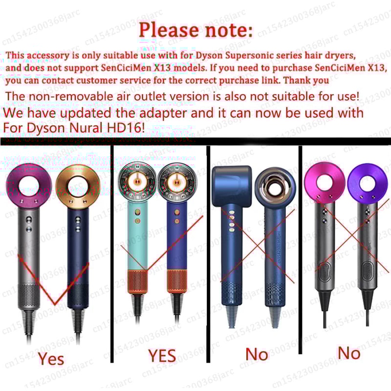 SalonQuality Dyson Supersonic Adapter With Automatic Curling Nozzle Hair Styling Attachment 1