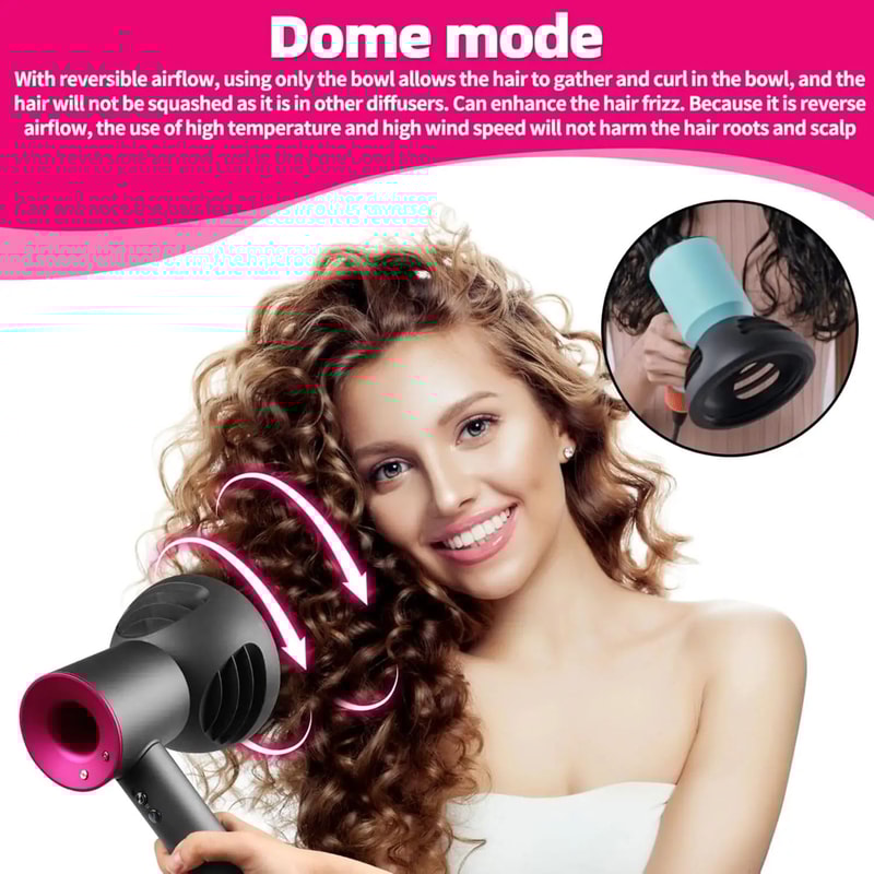 SalonQuality Dyson Supersonic Adapter With Automatic Curling Nozzle Hair Styling Attachment 3