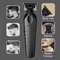 Kemei ProCordless Hair Clippers Trimmer Grooming Kit Complete Cordless Hair Trimmer Set For Men P 4