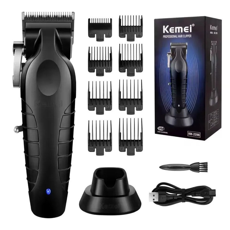 Kemei ProCordless Hair Clippers Trimmer Grooming Kit Complete Cordless Hair Trimmer Set For Men P 8