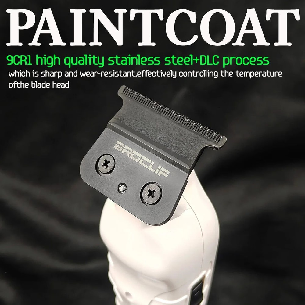 BRDCLIP X Series Professional Cordless Hair Trimmer Electric Hair Clipper With DLC Blade HighSpee 1