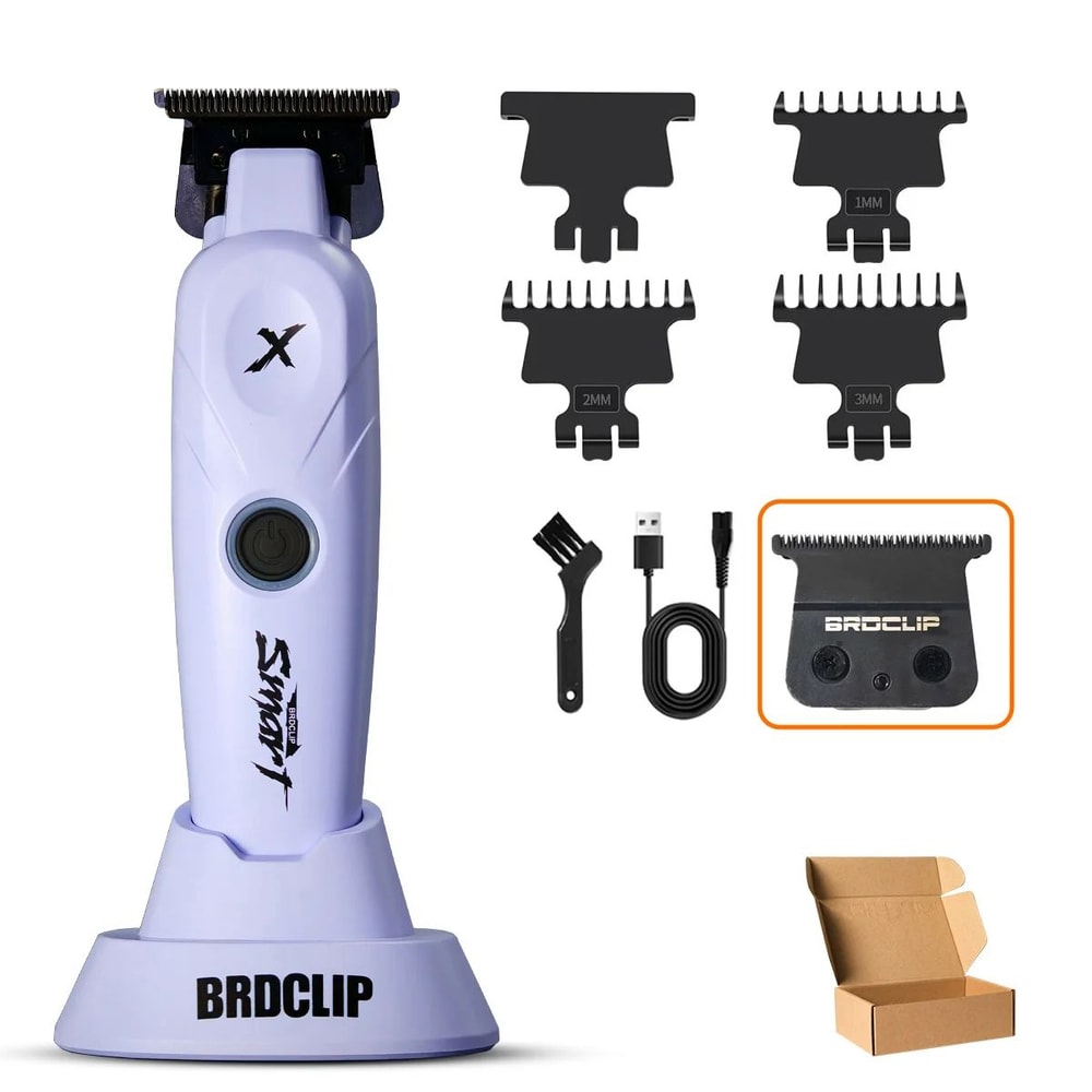 BRDCLIP X Series Professional Cordless Hair Trimmer Electric Hair Clipper With DLC Blade HighSpee 17