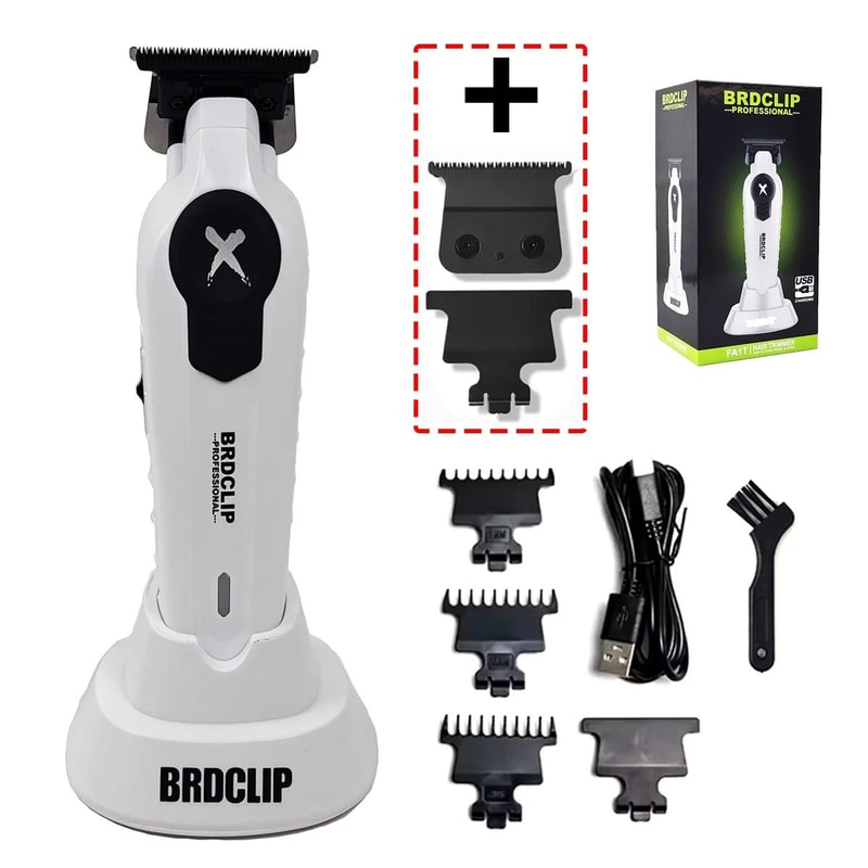BRDCLIP X Series Professional Cordless Hair Trimmer Electric Hair Clipper With DLC Blade HighSpee 8
