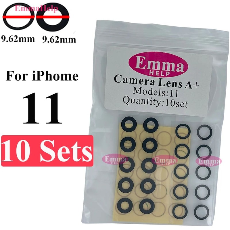 Premium IPhone Rear Camera Glass Replacement Lens Cover Sticker Fits IPhone 161514131211 Series 21