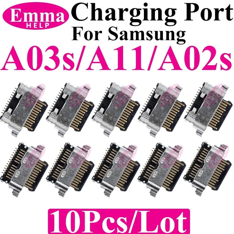 Original Samsung Galaxy ASeries Charging Port Connector Pack Of 10 Premium USB Charger Pin Replace 15