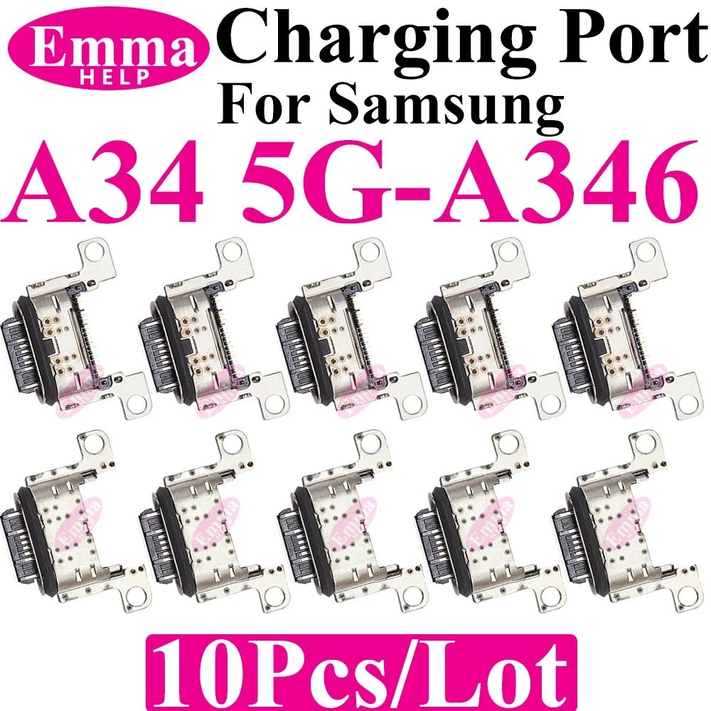 Original Samsung Galaxy ASeries Charging Port Connector Pack Of 10 Premium USB Charger Pin Replace 9