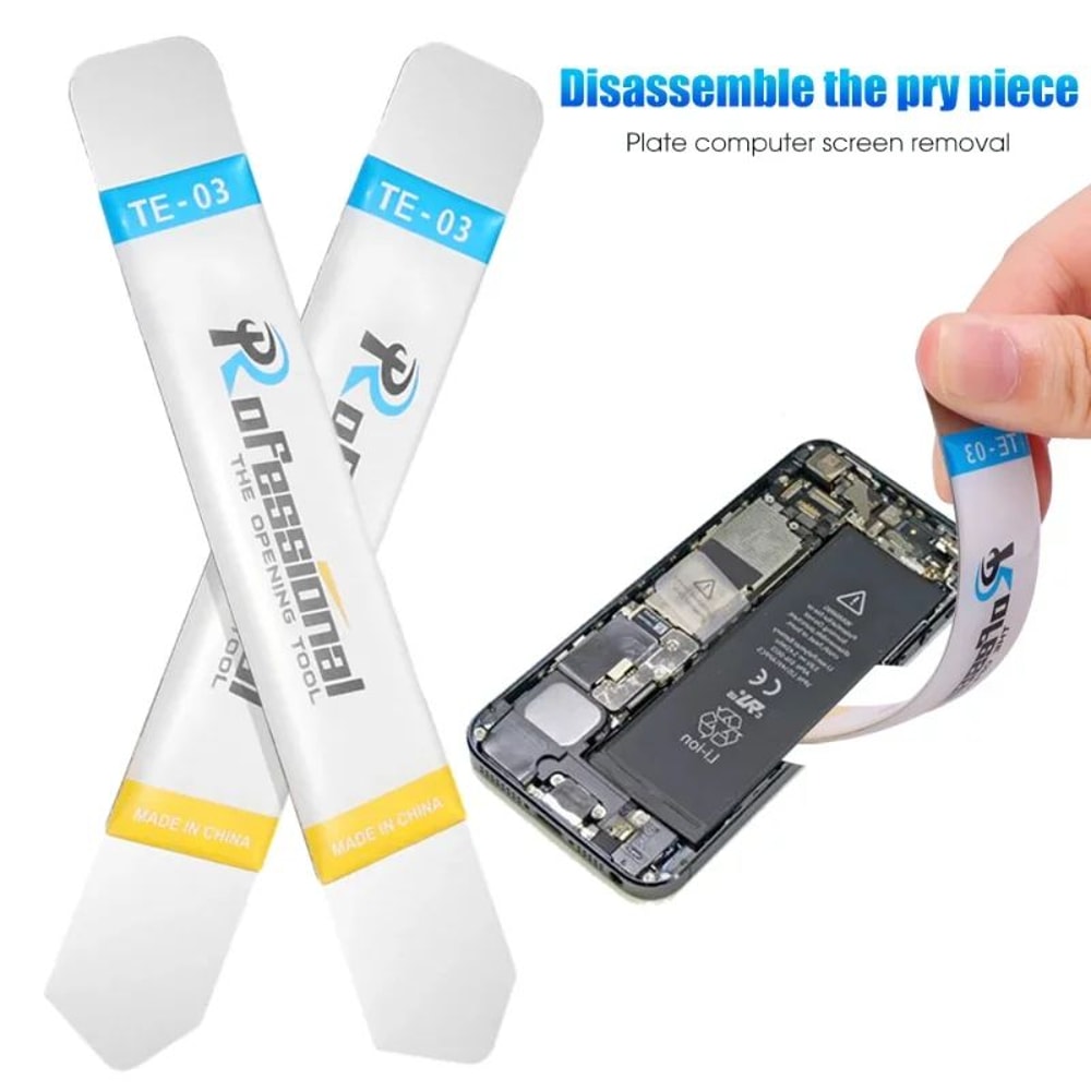 Stainless Steel Spudger Pry Blades 16pcs UltraThin Phone Opening Tool For Screen Battery Repairs 1