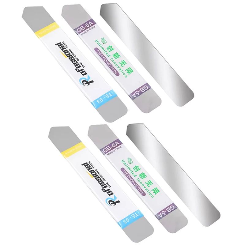 Stainless Steel Spudger Pry Blades 16pcs UltraThin Phone Opening Tool For Screen Battery Repairs 16