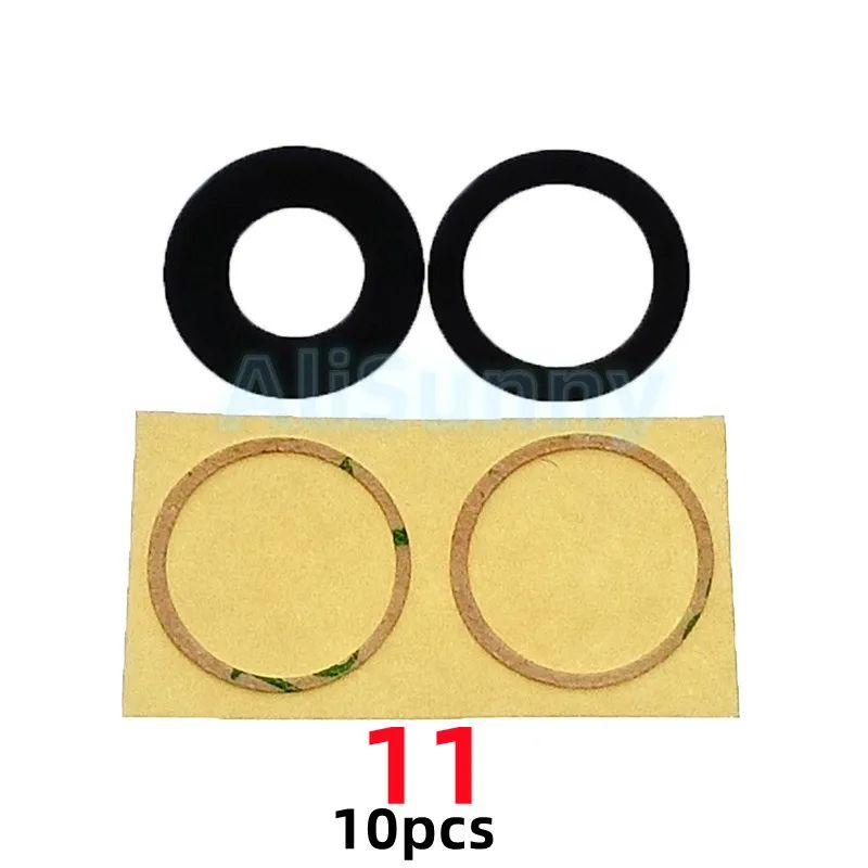 AliSunny 10Pack Rear Camera Glass Replacement With 3M Adhesive For IPhone 11121314 Series 6