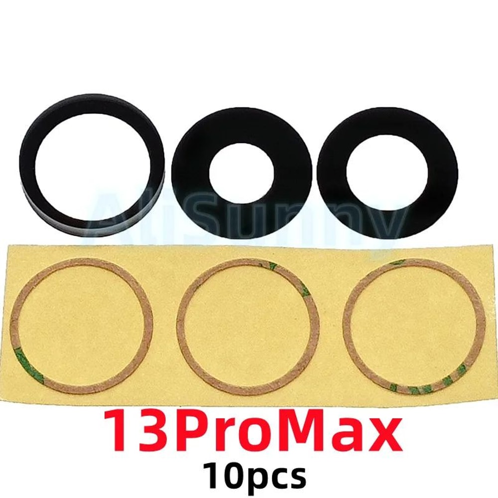 AliSunny 10Pack Rear Camera Glass Replacement With 3M Adhesive For IPhone 11121314 Series 15