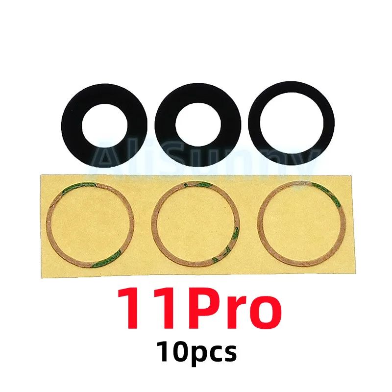 AliSunny 10Pack Rear Camera Glass Replacement With 3M Adhesive For IPhone 11121314 Series 7