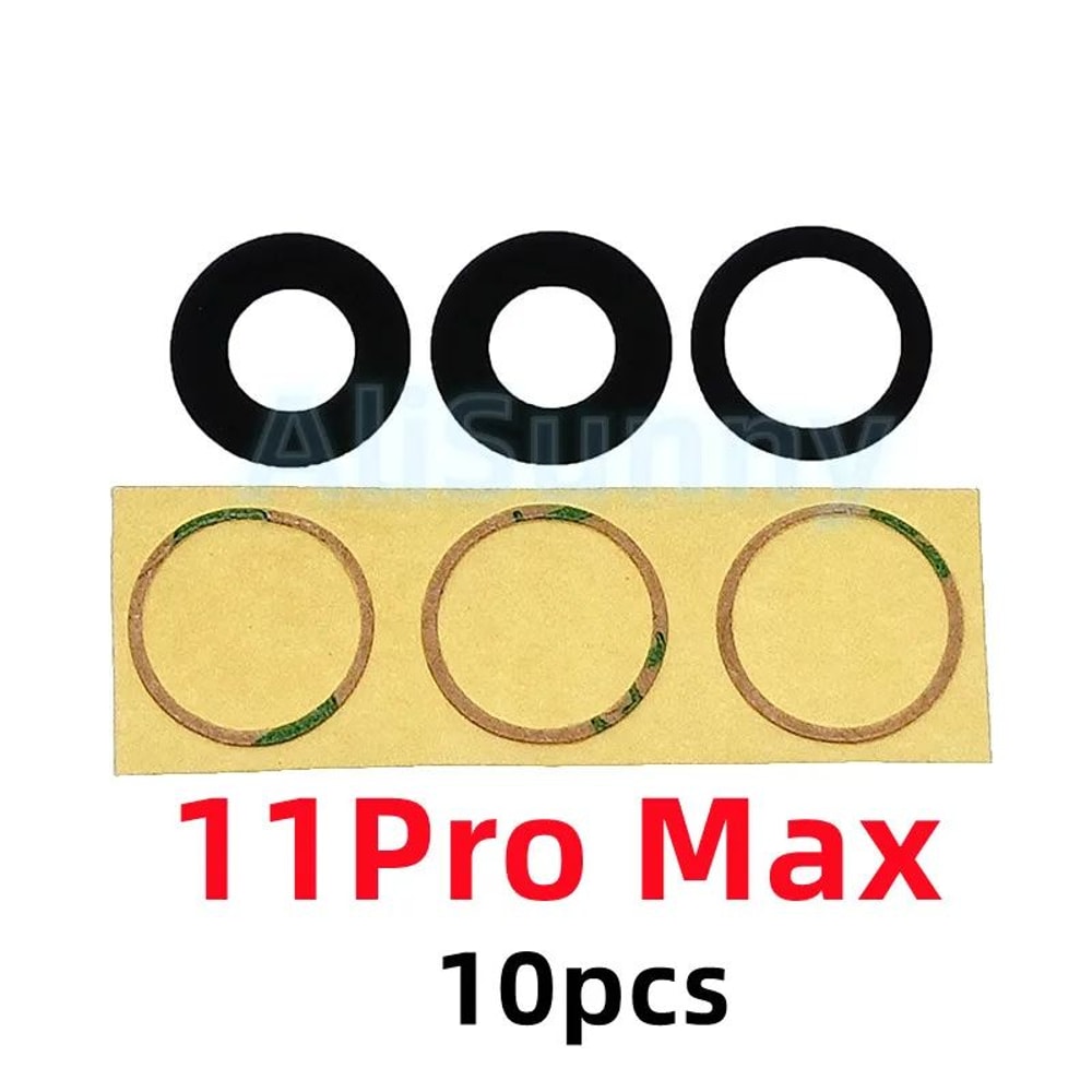 AliSunny 10Pack Rear Camera Glass Replacement With 3M Adhesive For IPhone 11121314 Series 8