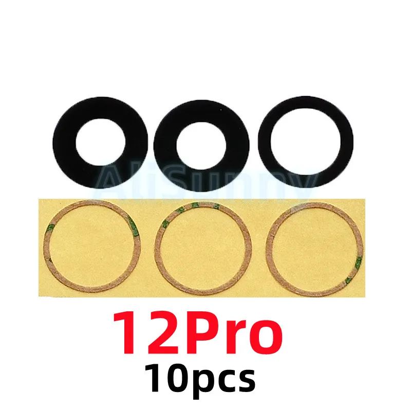 AliSunny 10Pack Rear Camera Glass Replacement With 3M Adhesive For IPhone 11121314 Series 10