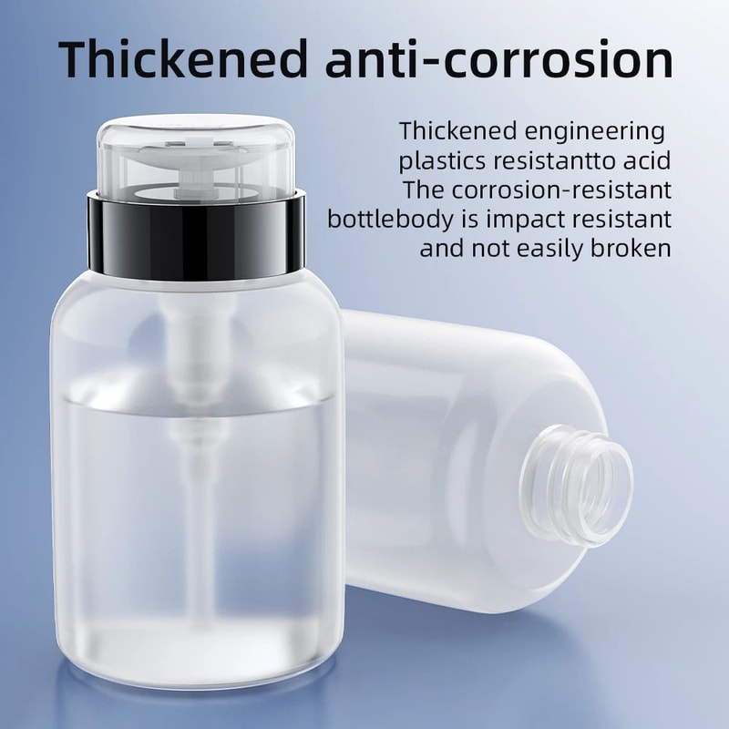 Premium Clear Refillable Press Pump Bottle LeakProof 60150250 Ml Empty Alcohol Bottles Dispenser F 3