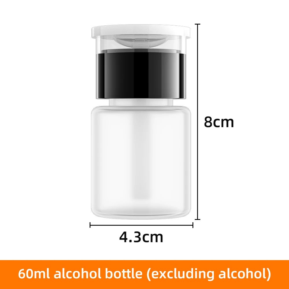 Premium Clear Refillable Press Pump Bottle LeakProof 60150250 Ml Empty Alcohol Bottles Dispenser F 9