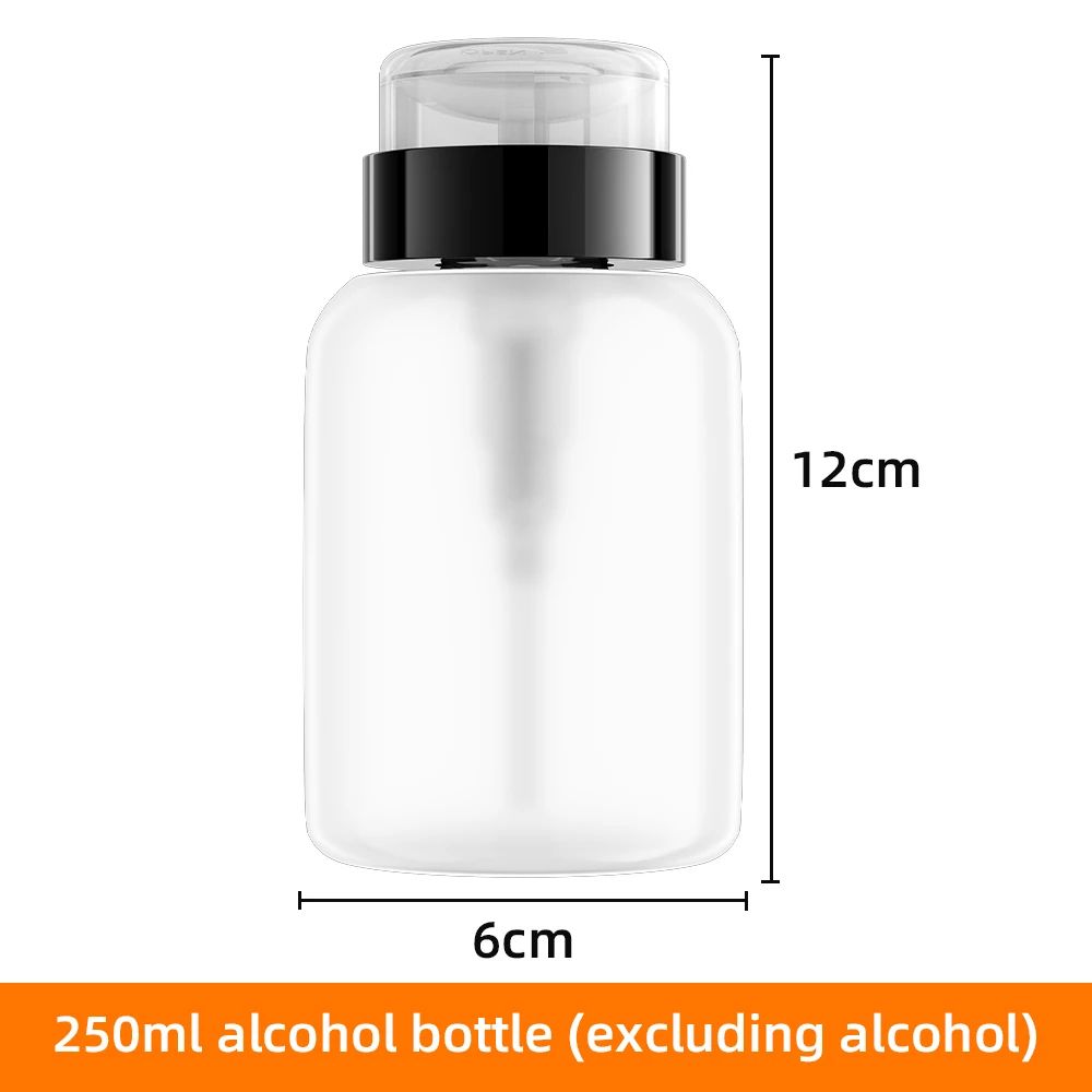 Premium Clear Refillable Press Pump Bottle LeakProof 60150250 Ml Empty Alcohol Bottles Dispenser F 11