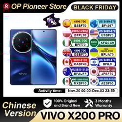 vivo x200 pro 5g amoled flagship phone - dimensity 9400 smartphone with 120hz display, 6000mah + 90w fast charge
